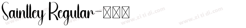 Saintley Regular字体转换